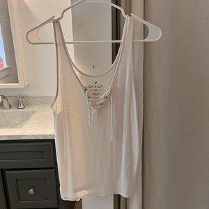 American Eagle 'Soft & Sexy' White Tank Top